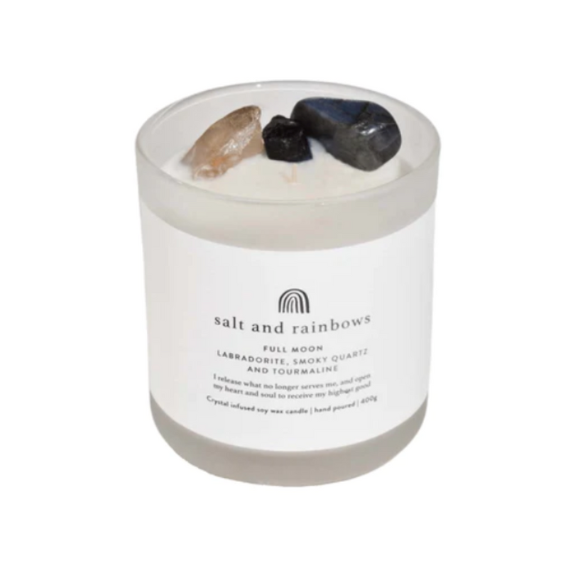 Full Moon Leather & Oudh Candle
